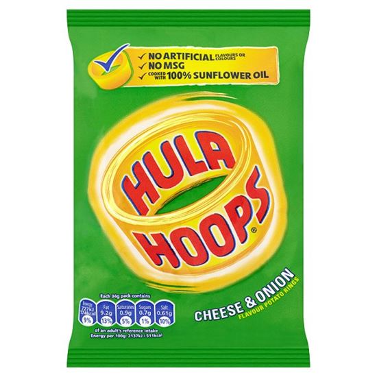 Picture of KP HULA HOOPS CHEESE & ONION 34g 