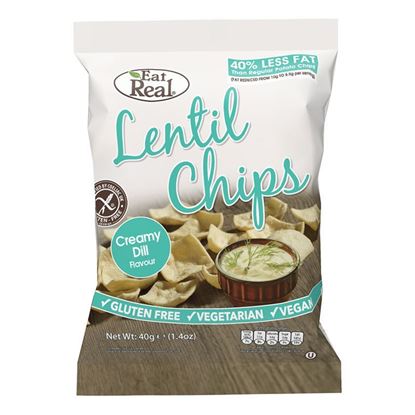 Picture of EAT REAL LENTIL CHIPS CREAMY DILL 40g