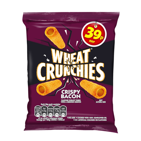 Picture of WHEAT CRUNCHIES CRISPY BACON 36g 