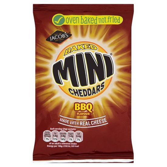 Picture of JACOBS MINI CHEDDARS BBQ 50g 