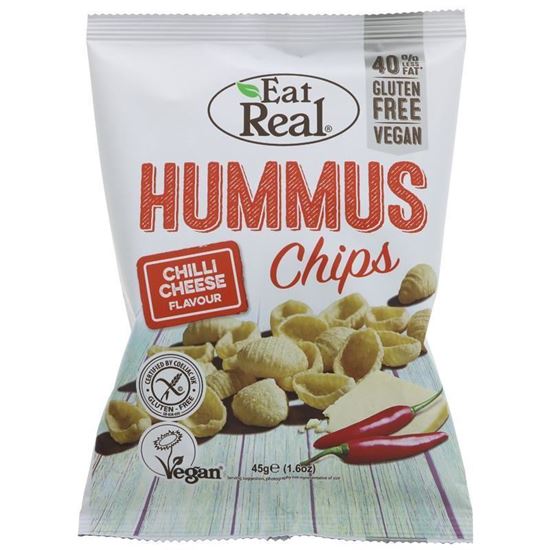 Picture of EAT REAL HUMMUS CHIPS CHILLI CHEESE FLAVOUR 45g 