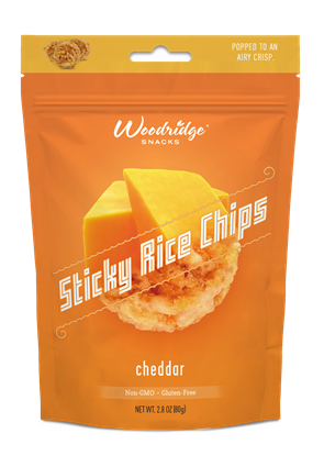 Picture of WOODRIDGE STICKY RICE CHIPS CHEDDAR CHEESE 80g 