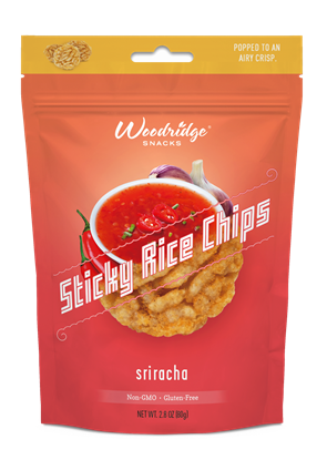 Picture of WOODRIDGE STICKY RICE CHIPS SRIRACHA 80g  