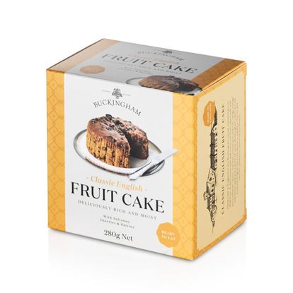 Picture of BUCKINGHAM CLASSIC ENGLISH FRUIT CAKE - THE LUXURY EDITION 280g 