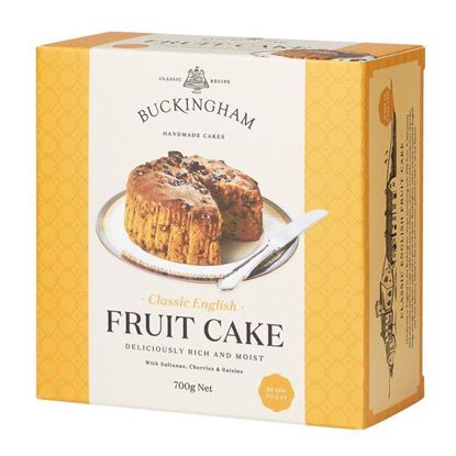 Picture of BUCKINGHAM CLASSIC ENGLISH FRUIT CAKE - THE LUXURY EDITION 700g [DEFECT IN PACKAGING]